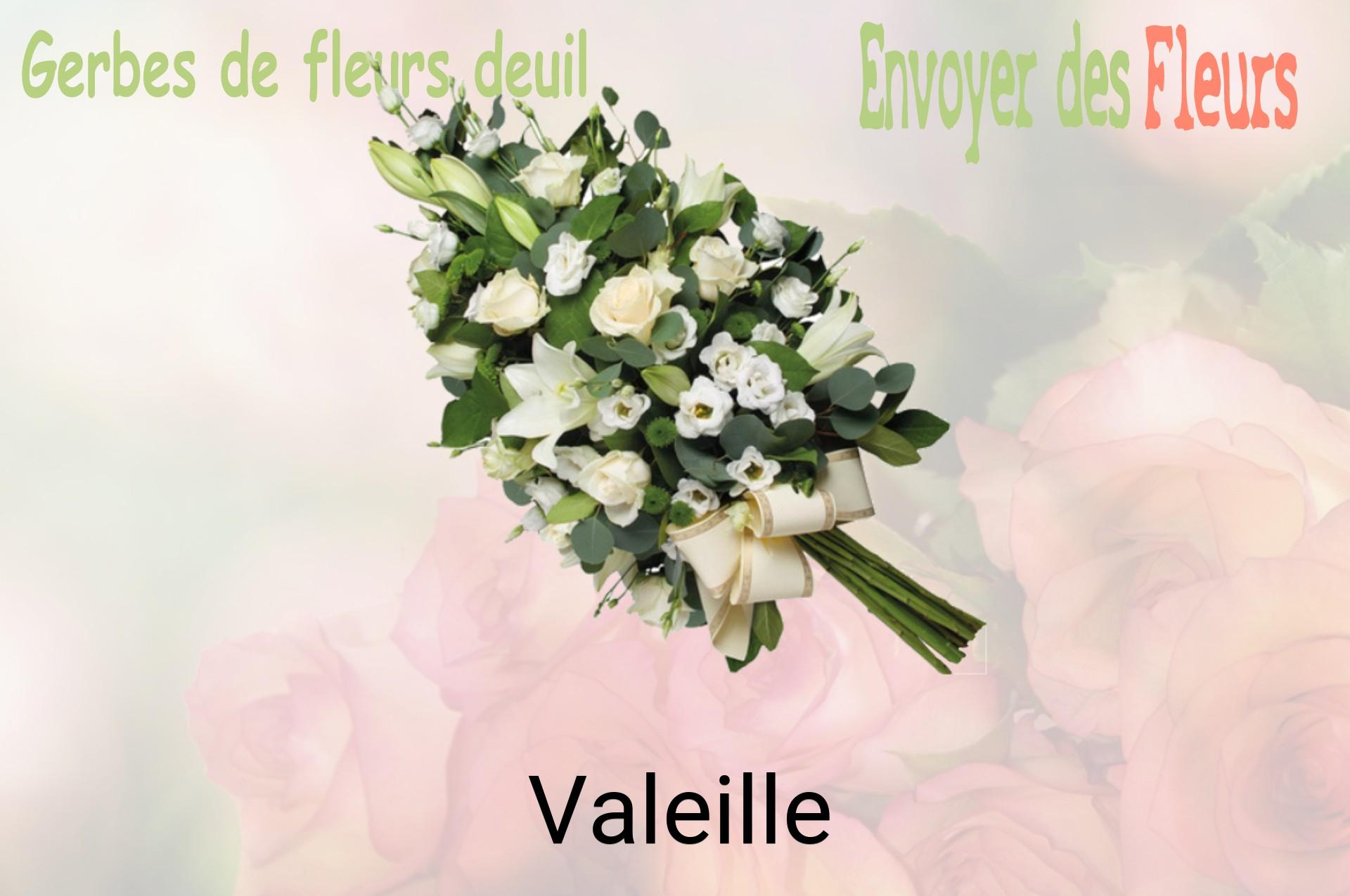 Gerbe de fleurs de deuil livrée à Valeille